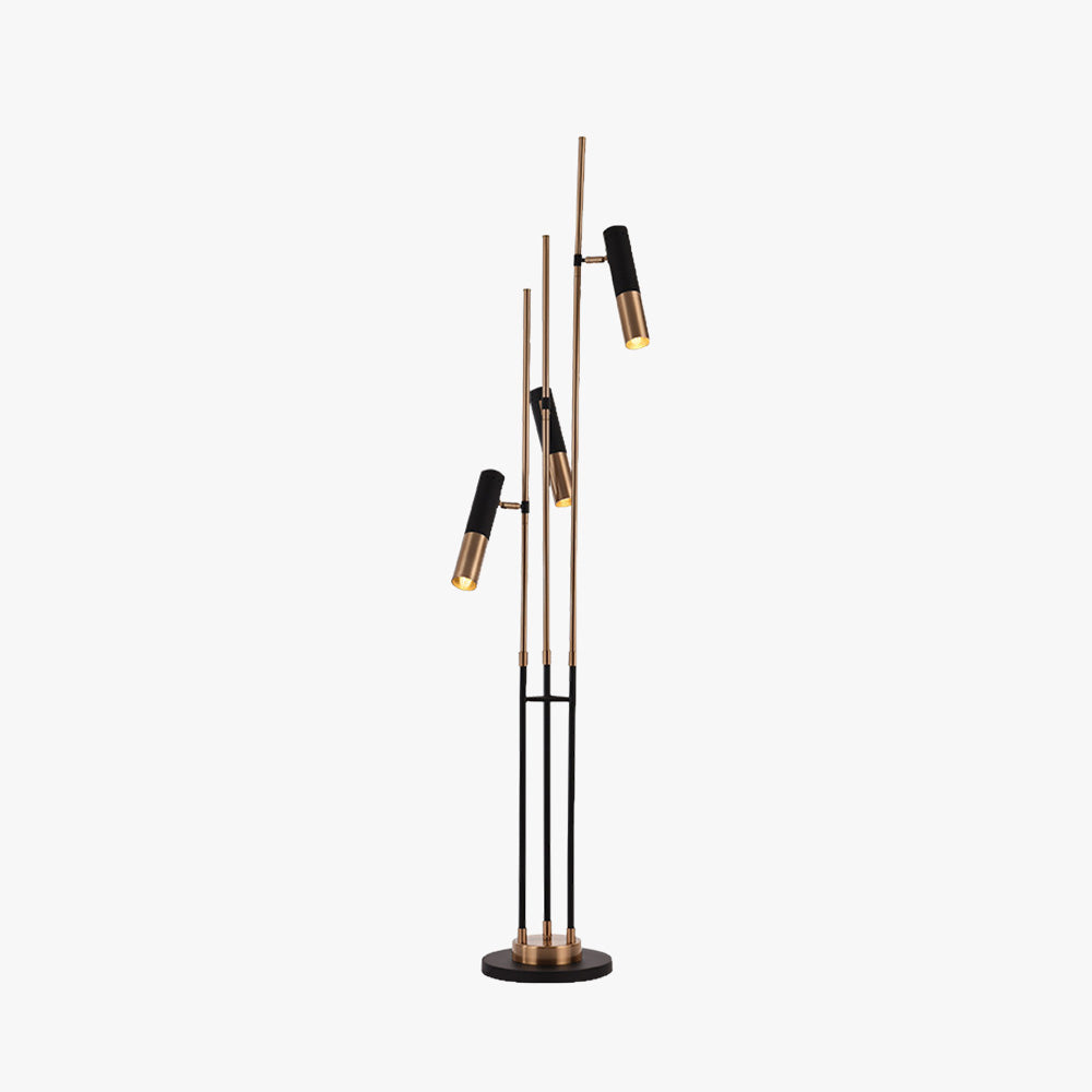 Salgado Tall Metal Floor Lamp | 3 Bulbs
