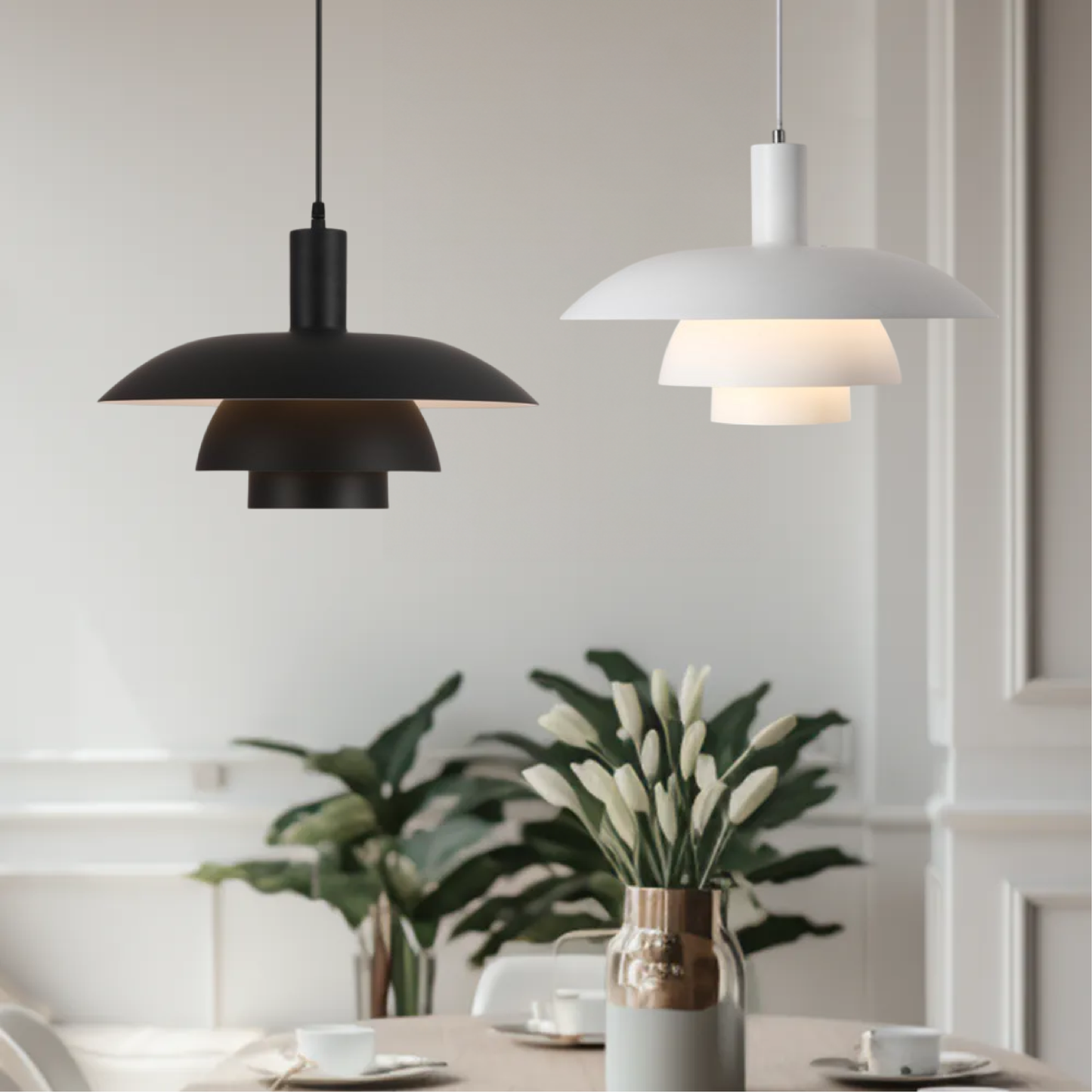 Scandinavian Style | Danish Design Pendant Light with Soft Ambient Glow | Minimalist Fixture for Elegant Interiors 8