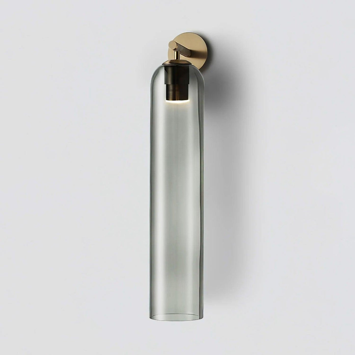 Sculptural Glass Wall Sconce | Cylindrical Design with Soft Diffused Glow for Elegant Lighting 14