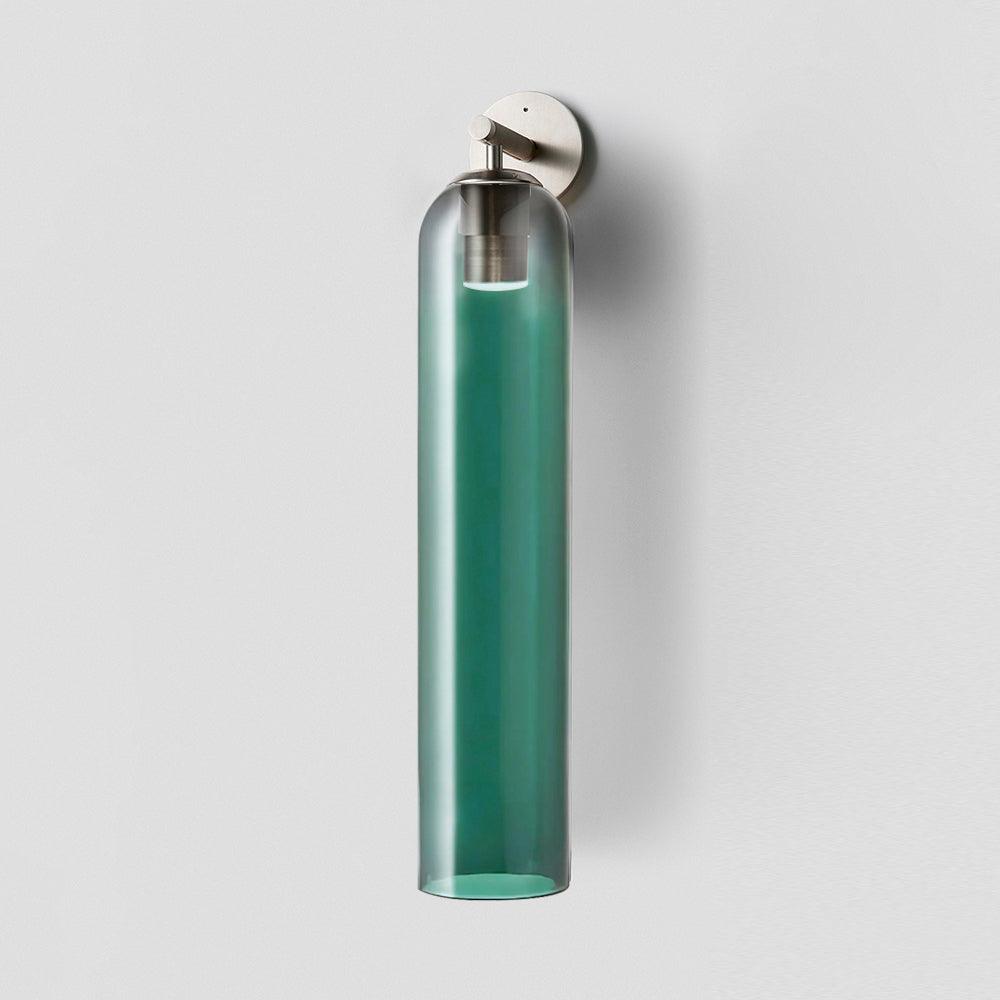 Sculptural Glass Wall Sconce | Cylindrical Design with Soft Diffused Glow for Elegant Lighting 15