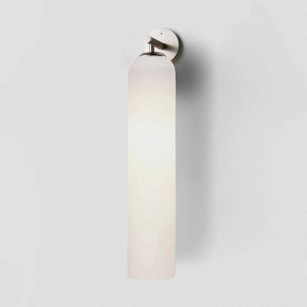Sculptural Glass Wall Sconce | Cylindrical Design with Soft Diffused Glow for Elegant Lighting 19