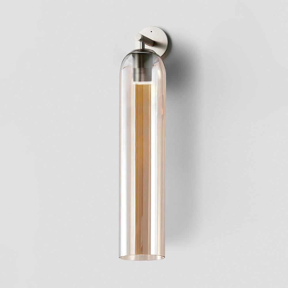 Sculptural Glass Wall Sconce | Cylindrical Design with Soft Diffused Glow for Elegant Lighting 22