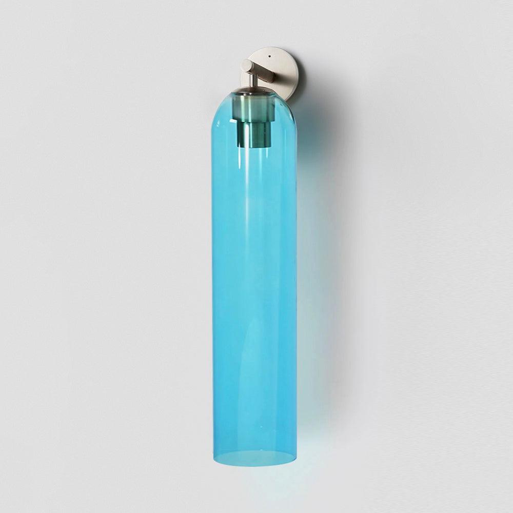 Sculptural Glass Wall Sconce | Cylindrical Design with Soft Diffused Glow for Elegant Lighting 23