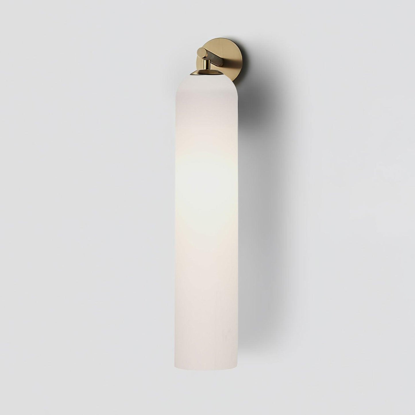 Sculptural Glass Wall Sconce | Cylindrical Design with Soft Diffused Glow for Elegant Lighting 24