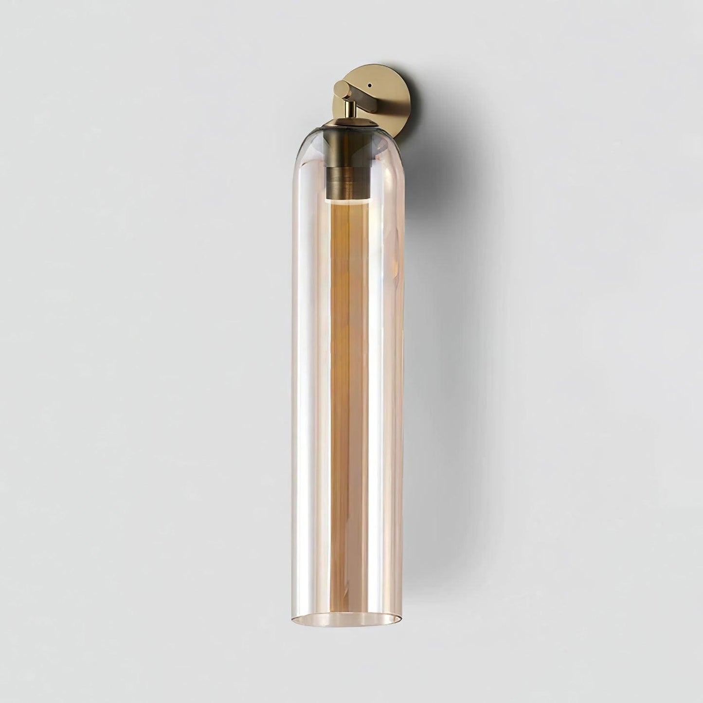 Sculptural Glass Wall Sconce | Cylindrical Design with Soft Diffused Glow for Elegant Lighting 25