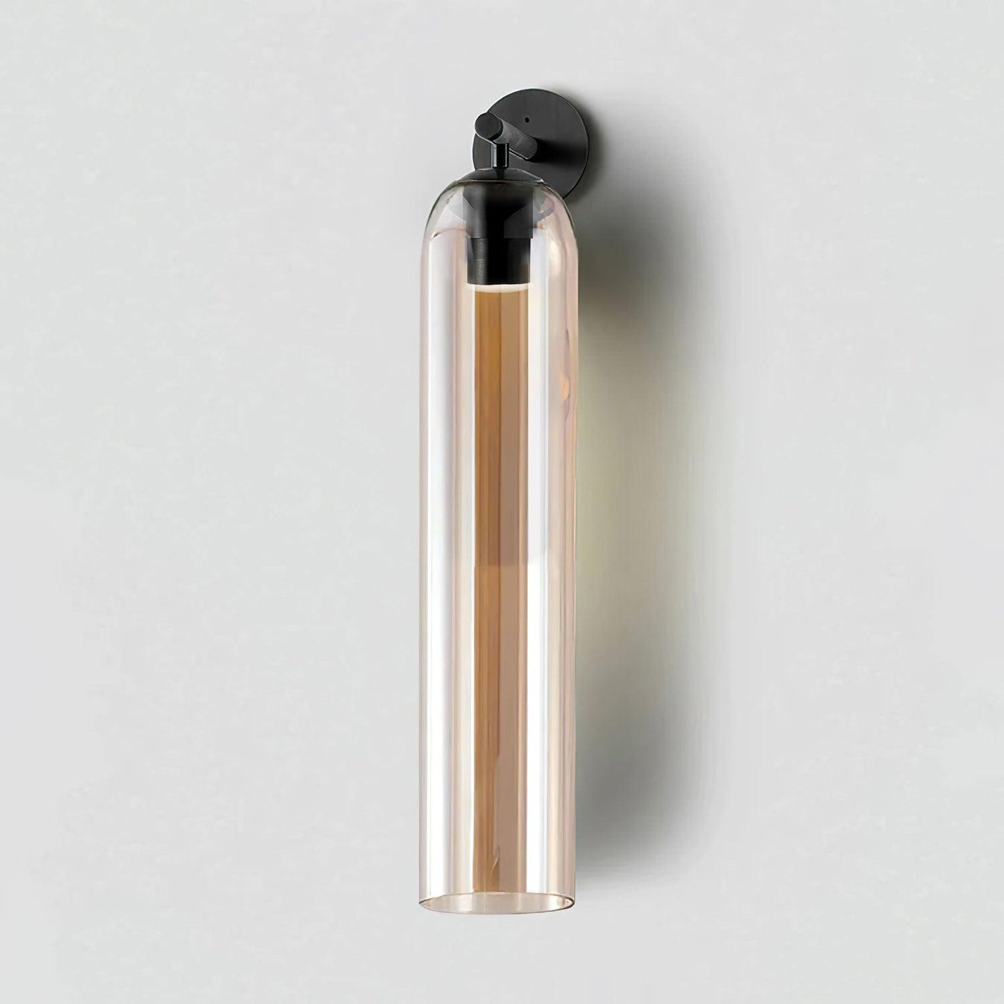 Sculptural Glass Wall Sconce | Cylindrical Design with Soft Diffused Glow for Elegant Lighting 26