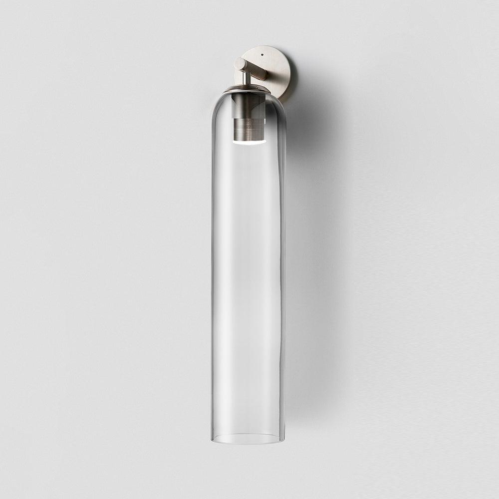 Sculptural Glass Wall Sconce | Cylindrical Design with Soft Diffused Glow for Elegant Lighting 9