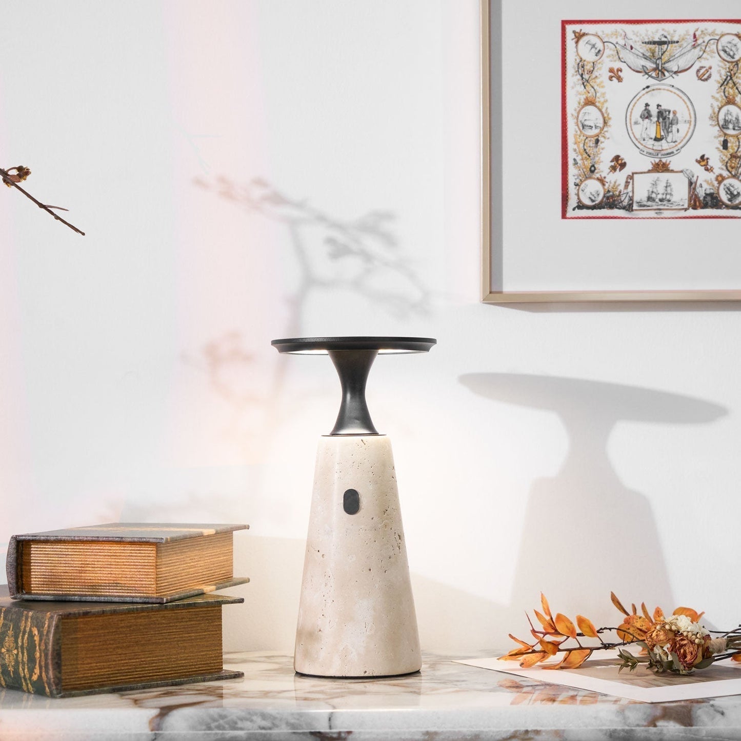 Sculptural Table Lamp with Integrated LED & Touch Control | Modern Bedside Lighting for Stylish Interiors 3