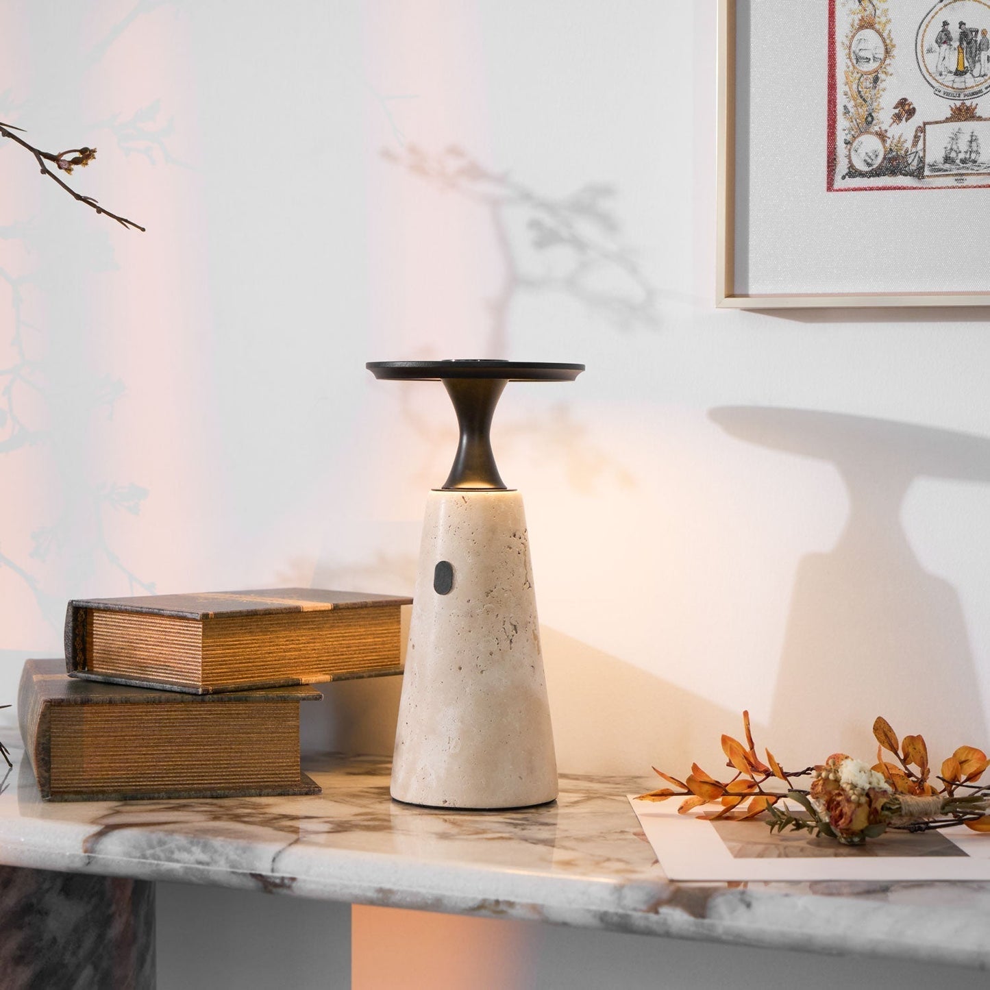 Sculptural Table Lamp with Integrated LED & Touch Control | Modern Bedside Lighting for Stylish Interiors 4