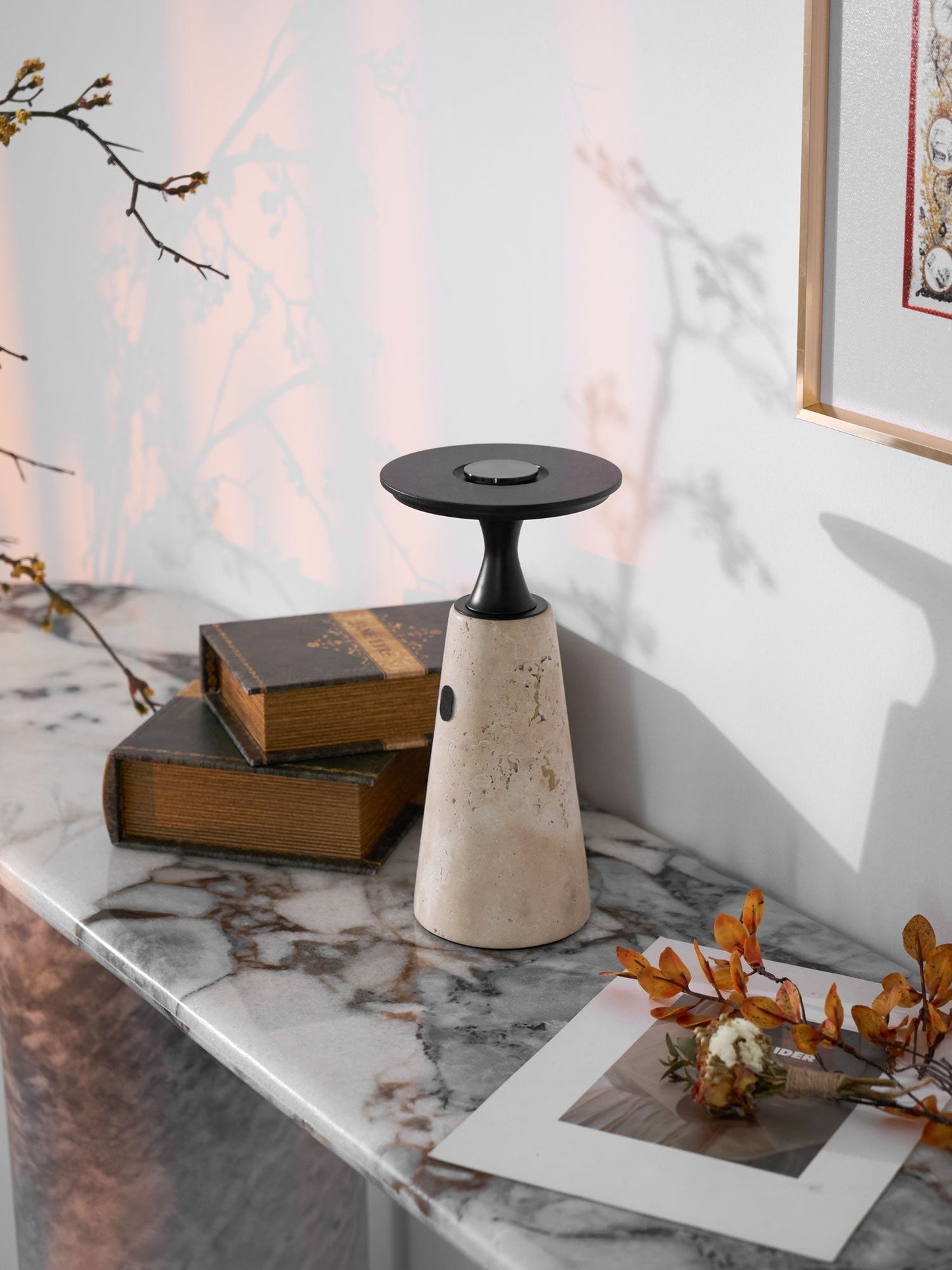 Sculptural Table Lamp with Integrated LED & Touch Control | Modern Bedside Lighting for Stylish Interiors 5