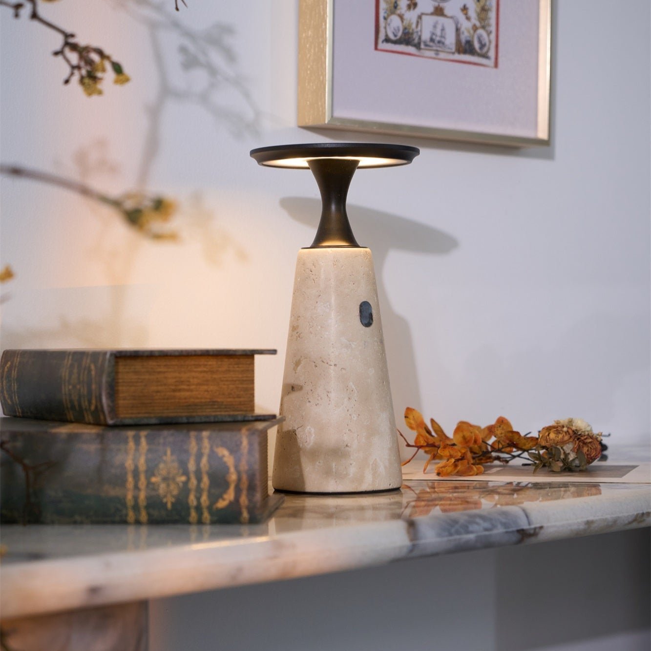 Sculptural Table Lamp with Integrated LED & Touch Control | Modern Bedside Lighting for Stylish Interiors 7