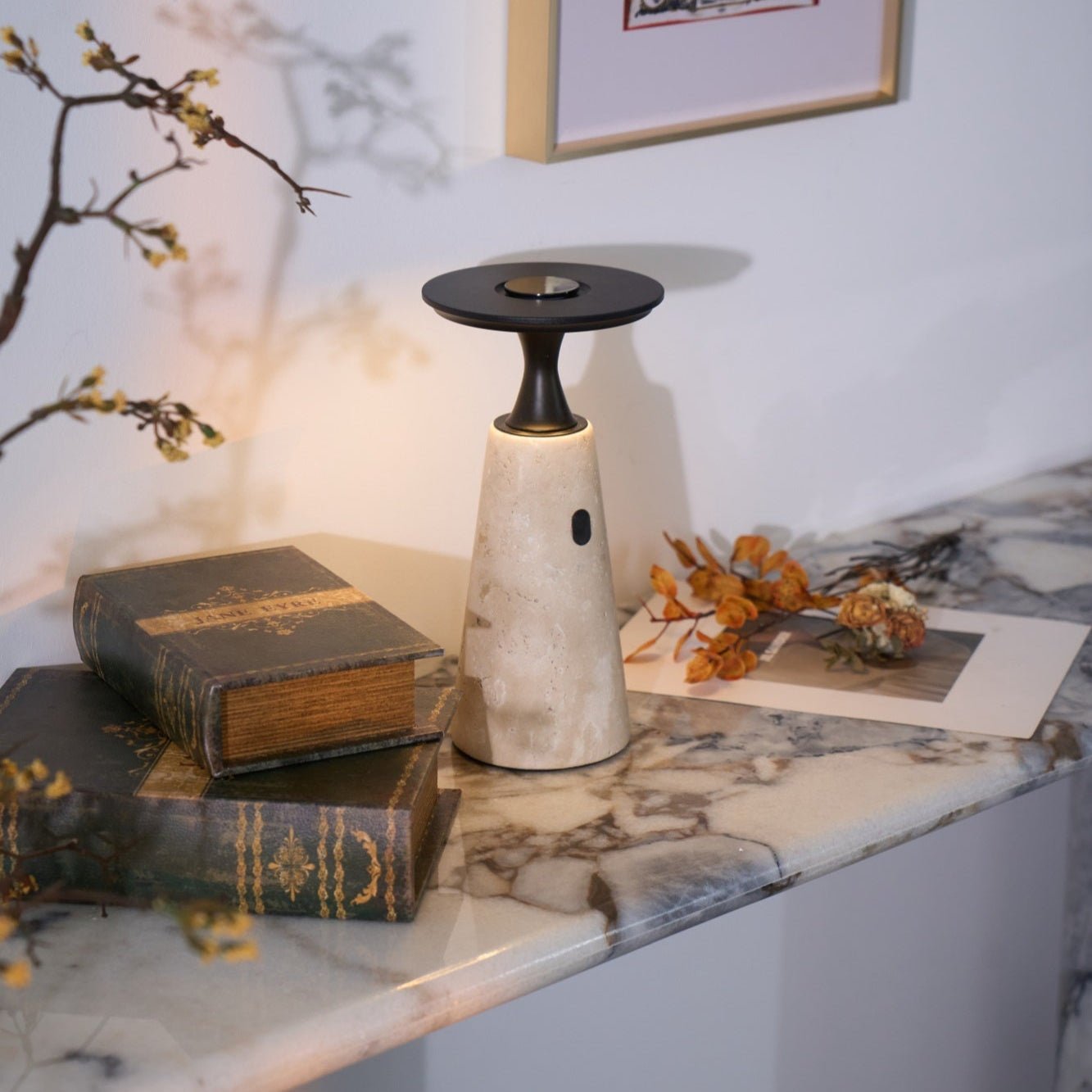 Sculptural Table Lamp with Integrated LED & Touch Control | Modern Bedside Lighting for Stylish Interiors 8