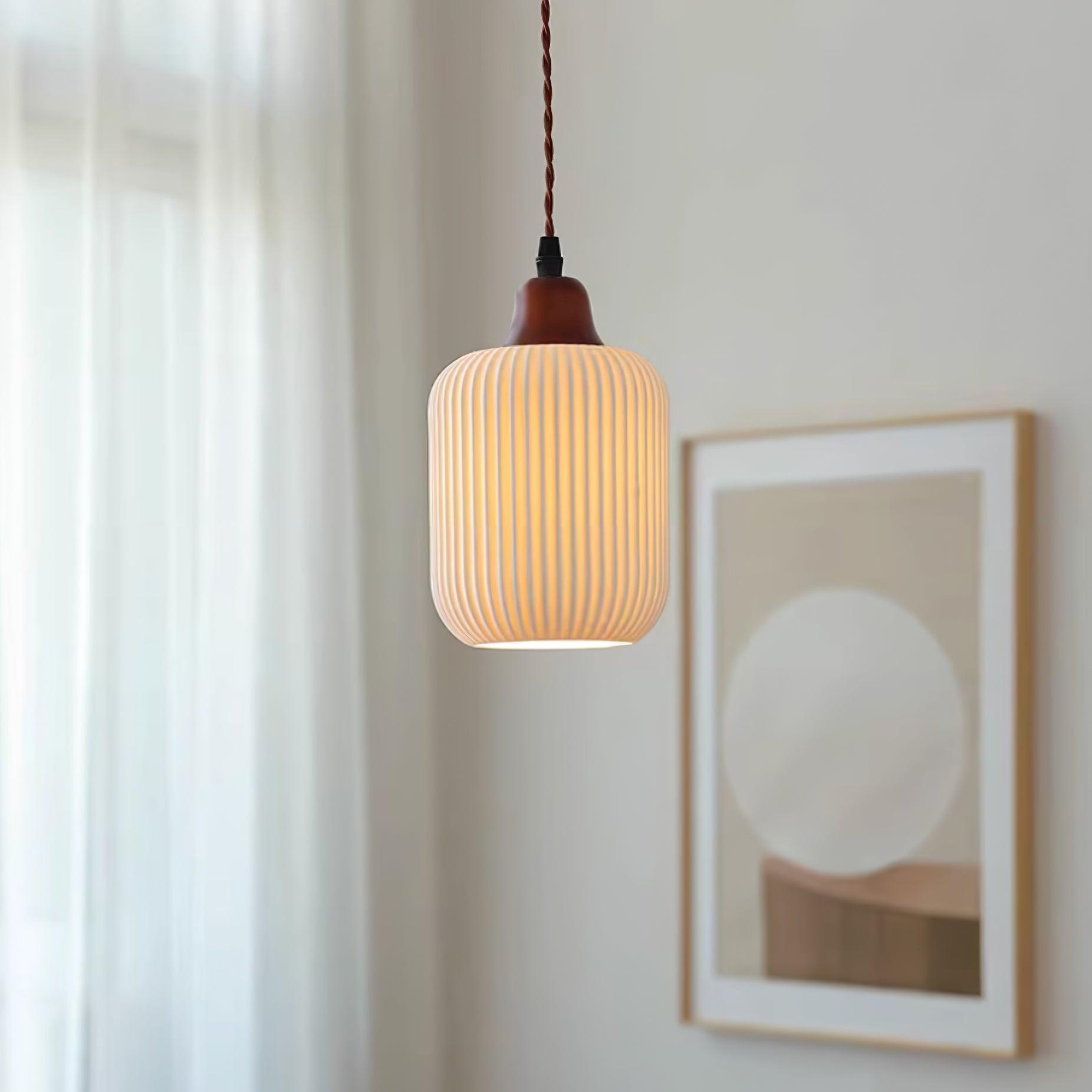 Sidra Collection | Ceramic Pendant Light with Rustic Earthy Tones | Elegant Lighting for Cozy Spaces 0