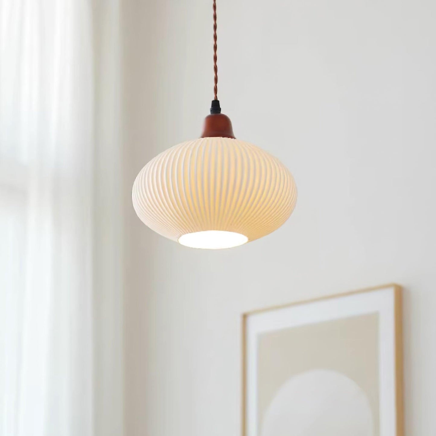 Sidra Collection | Ceramic Pendant Light with Rustic Earthy Tones | Elegant Lighting for Cozy Spaces 3