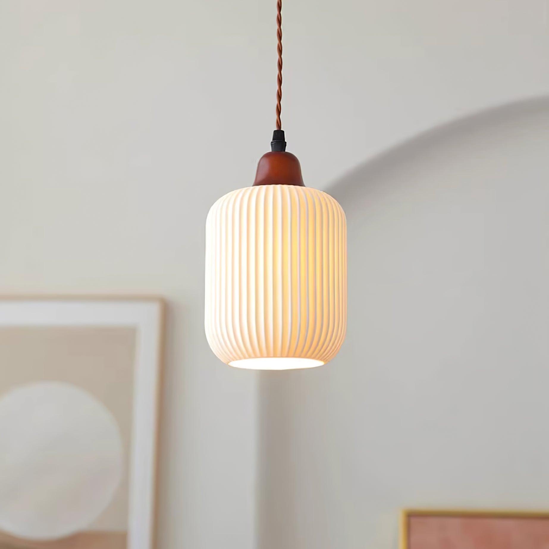 Sidra Collection | Ceramic Pendant Light with Rustic Earthy Tones | Elegant Lighting for Cozy Spaces 7