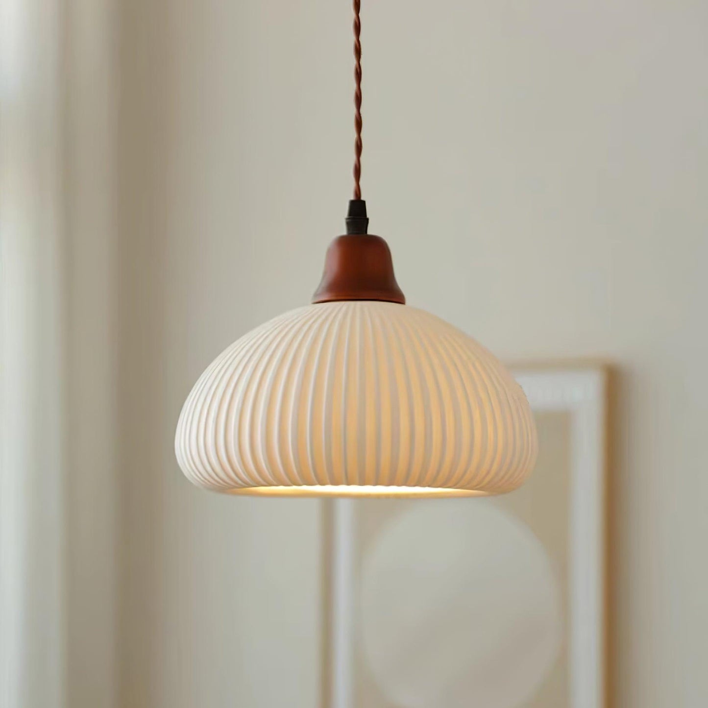 Sidra Collection | Ceramic Pendant Light with Rustic Earthy Tones | Elegant Lighting for Cozy Spaces 8