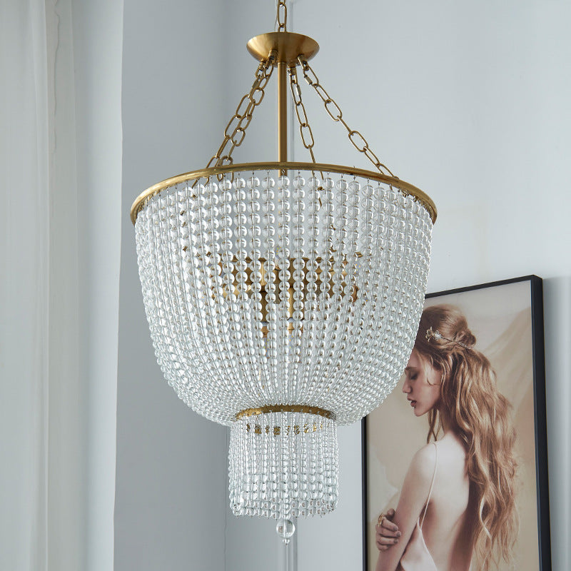 Silva Modern LED Chandelier | Dazzling Gold Crystal Design for Elegant Illumination