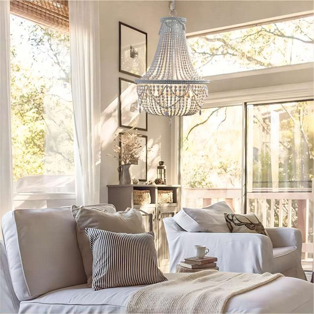Silva | Pendant Light with Crown Design & Adjustable Chain | Rustic Chandelier for Elegant Kitchen and Dining Spaces