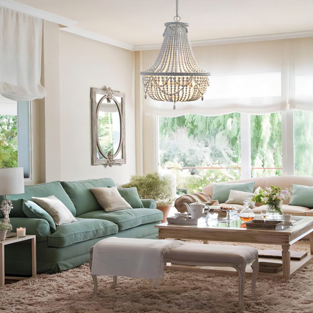 Silva | Pendant Light with Crown Design & Adjustable Chain | Rustic Chandelier for Elegant Kitchen and Dining Spaces