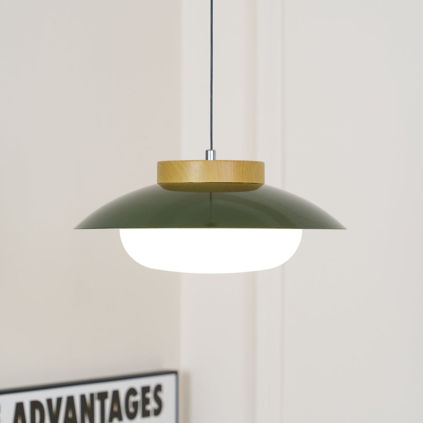 Sima Collection | Pendant Lighting with Adjustable Height & Saucer Shade | Modern Design for Kitchen Island 2