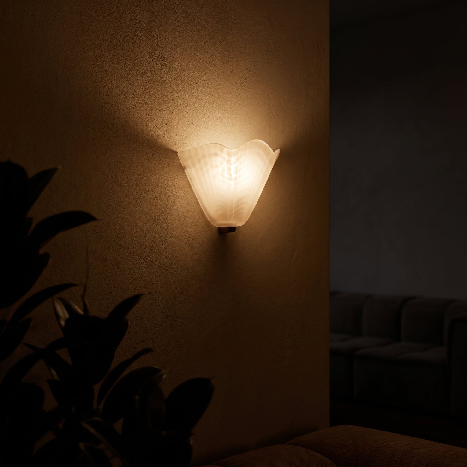 Skirt Series | Retro Glass Wall Light with Textured Design | Elegant Wall Sconce for Modern Interiors 4