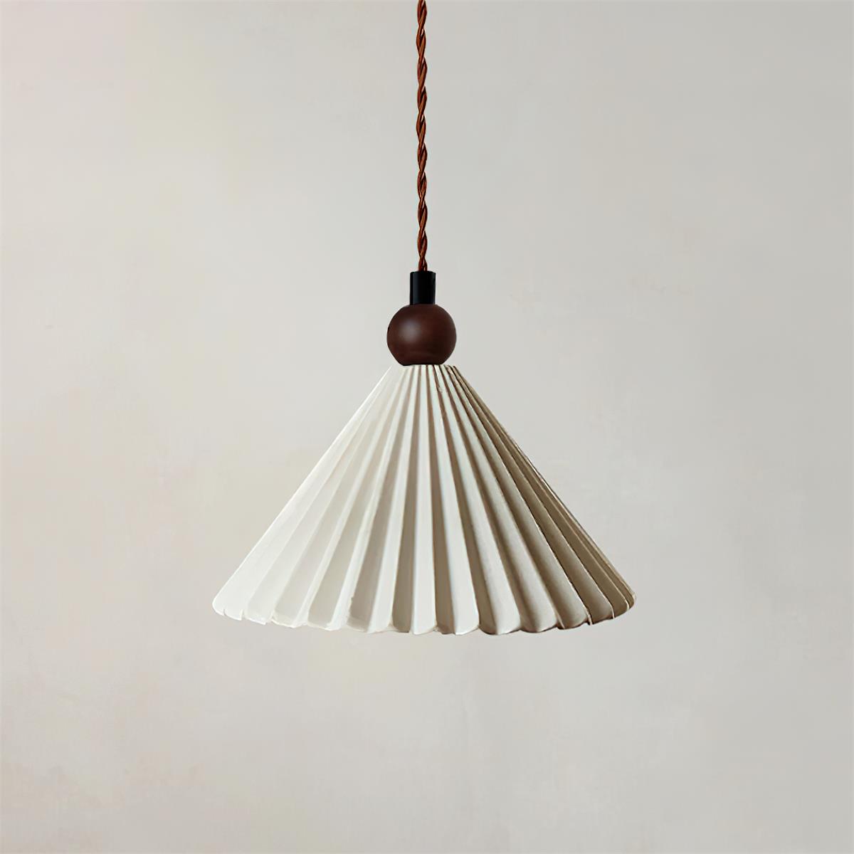 Skyler Collection | Pendant Light with Pleated Ceramic Shade | Retro-Modern Design for Stylish Interiors 1