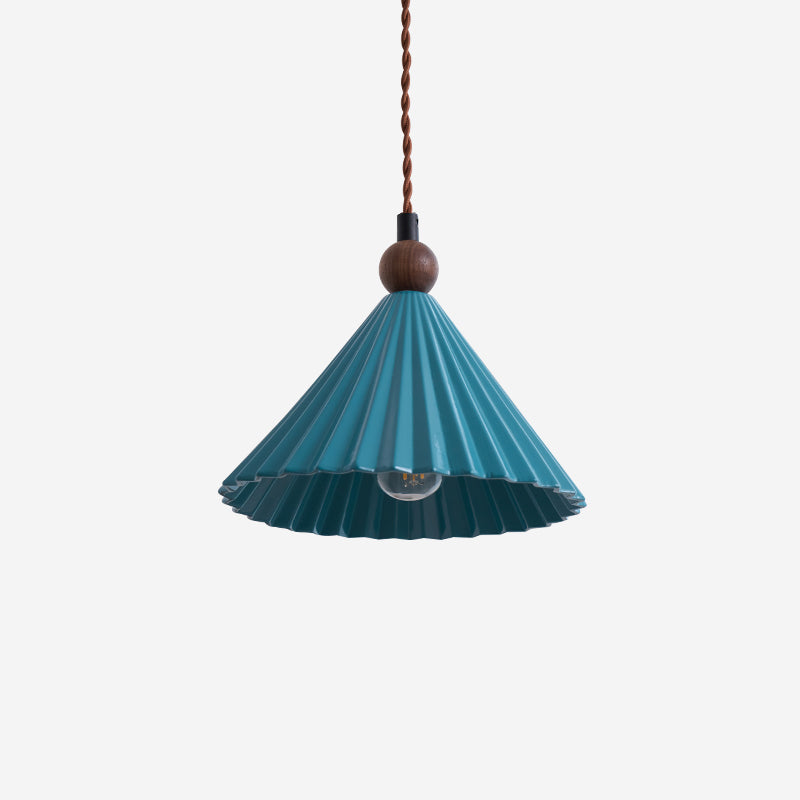 Skyler Collection | Pendant Light with Pleated Ceramic Shade | Retro-Modern Design for Stylish Interiors 2