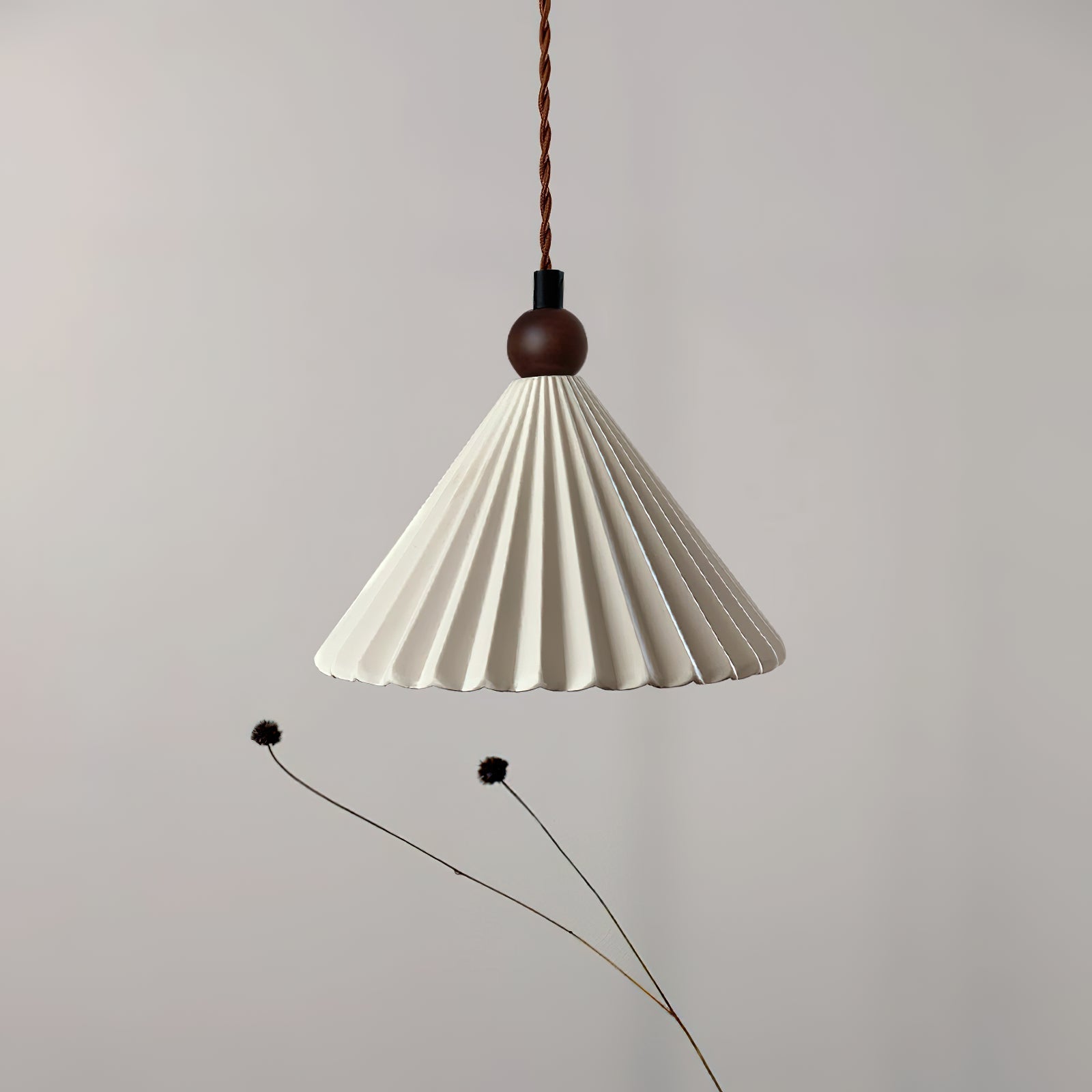 Skyler Collection | Pendant Light with Pleated Ceramic Shade | Retro-Modern Design for Stylish Interiors 3