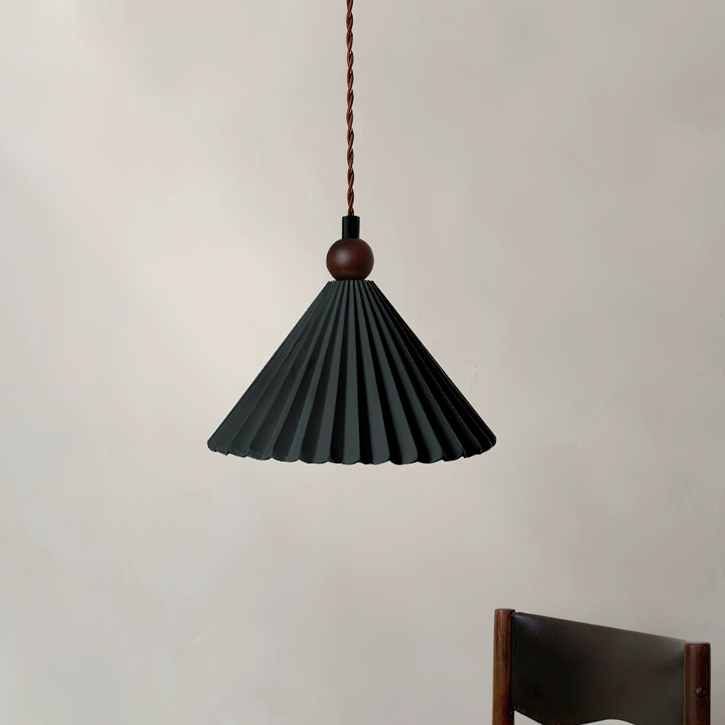 Skyler Collection | Pendant Light with Pleated Ceramic Shade | Retro-Modern Design for Stylish Interiors 4
