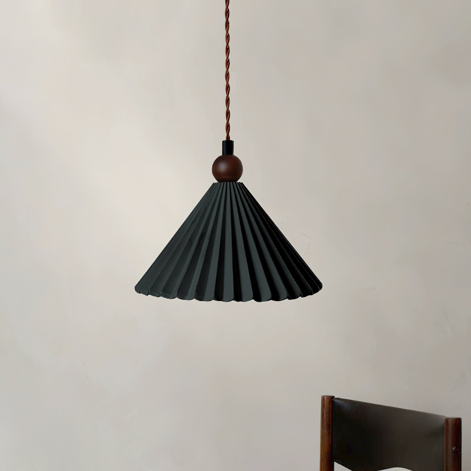 Skyler Collection | Pendant Light with Pleated Ceramic Shade | Retro-Modern Design for Stylish Interiors 4