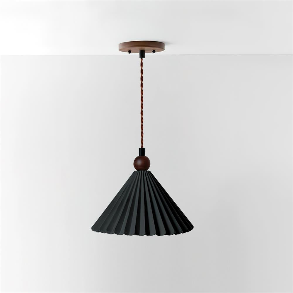 Skyler Collection | Pendant Light with Pleated Ceramic Shade | Retro-Modern Design for Stylish Interiors 8