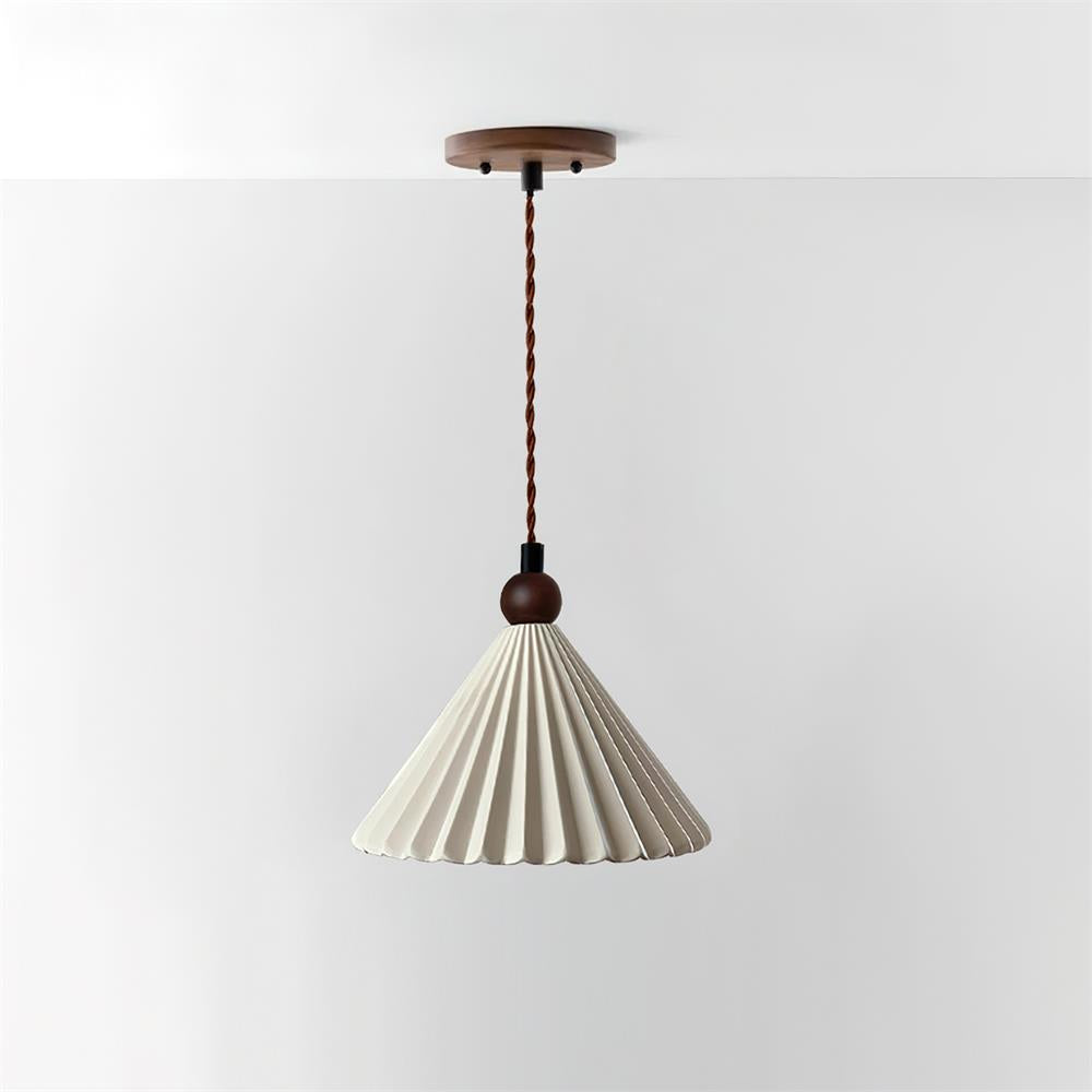 Skyler Collection | Pendant Light with Pleated Ceramic Shade | Retro-Modern Design for Stylish Interiors 9