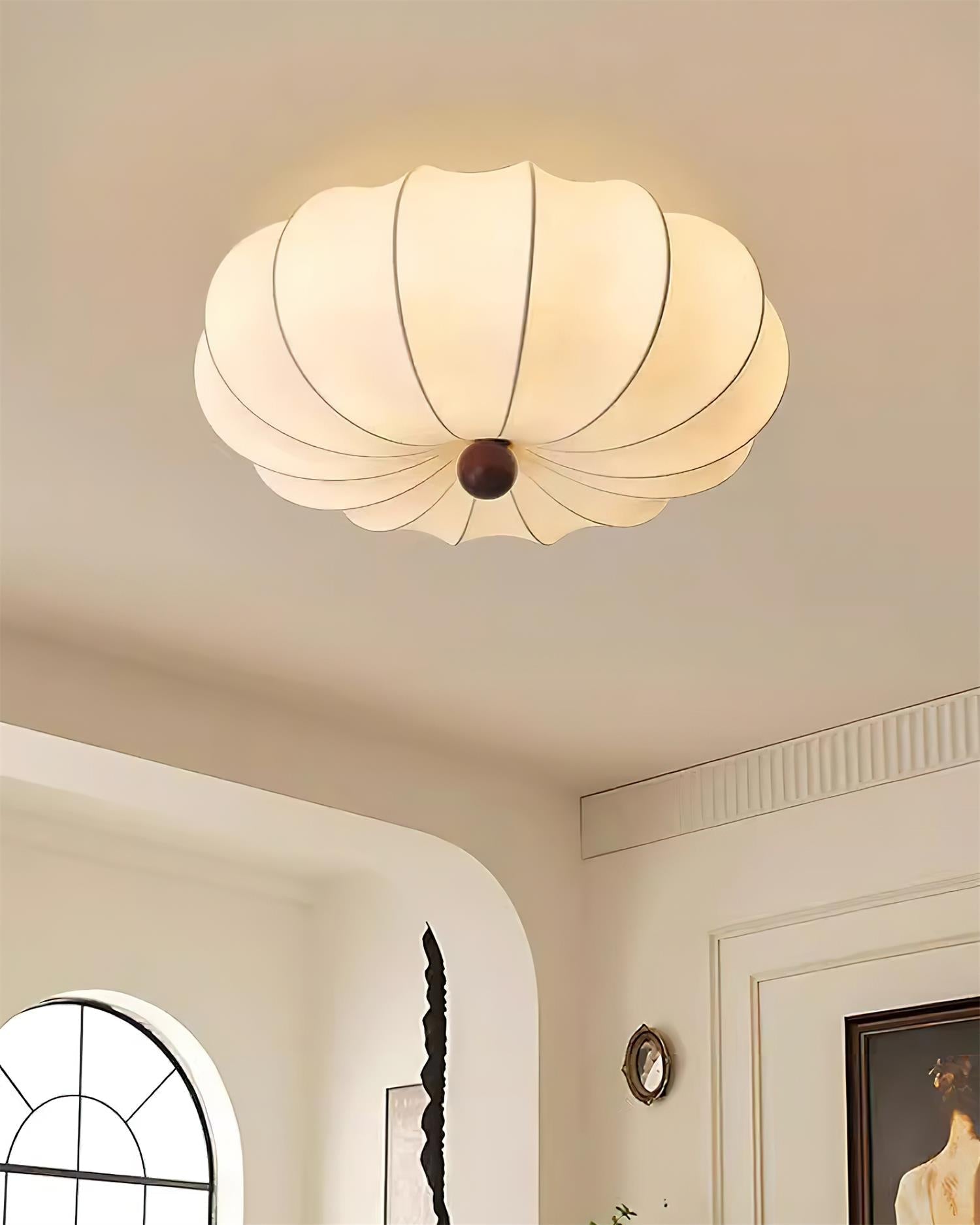 Soft Glow | Flush Mount Ceiling Light Fixture with Metal Canopy | Stylish LED Lighting for Modern Spaces 2