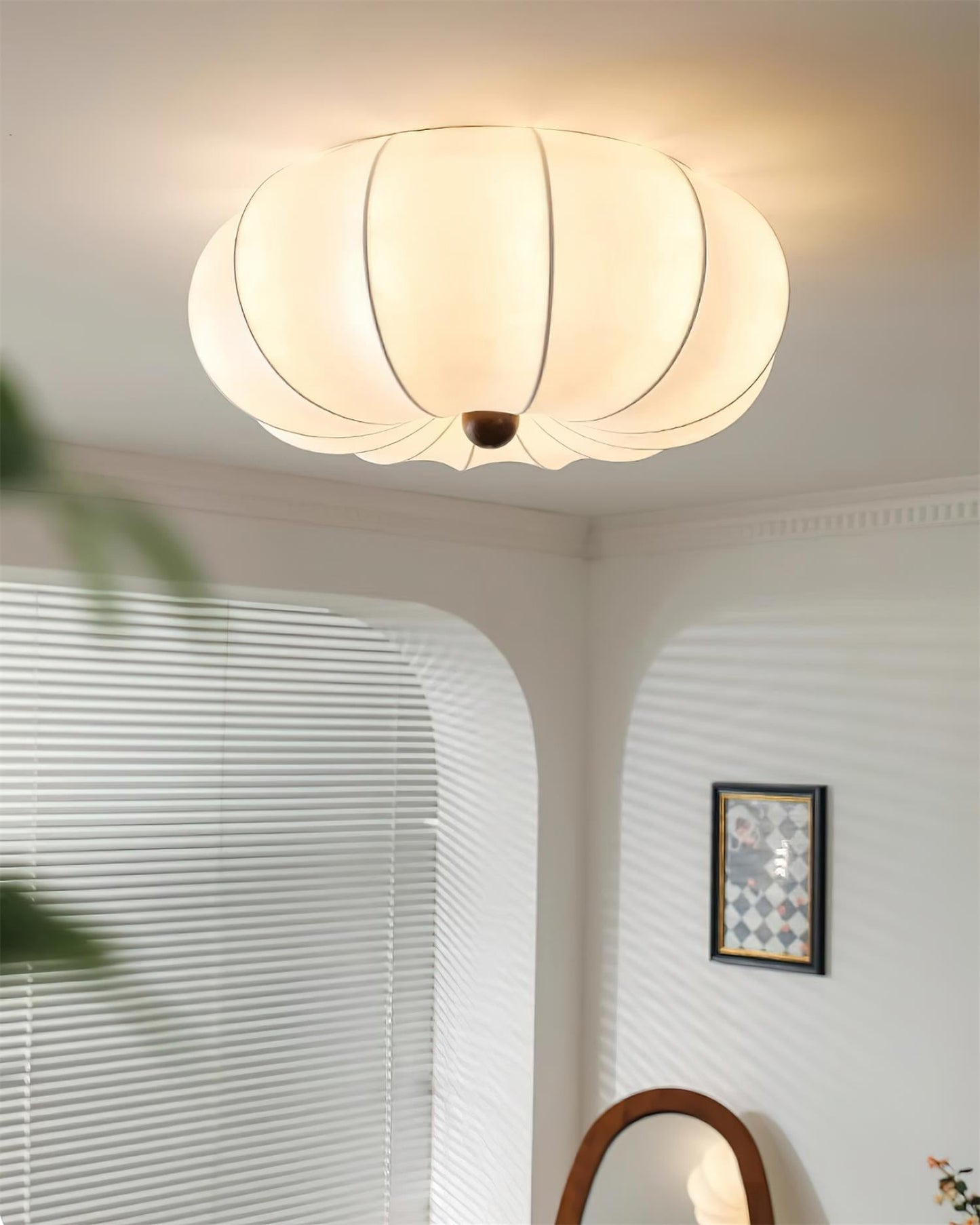 Soft Glow | Flush Mount Ceiling Light Fixture with Metal Canopy | Stylish LED Lighting for Modern Spaces 7