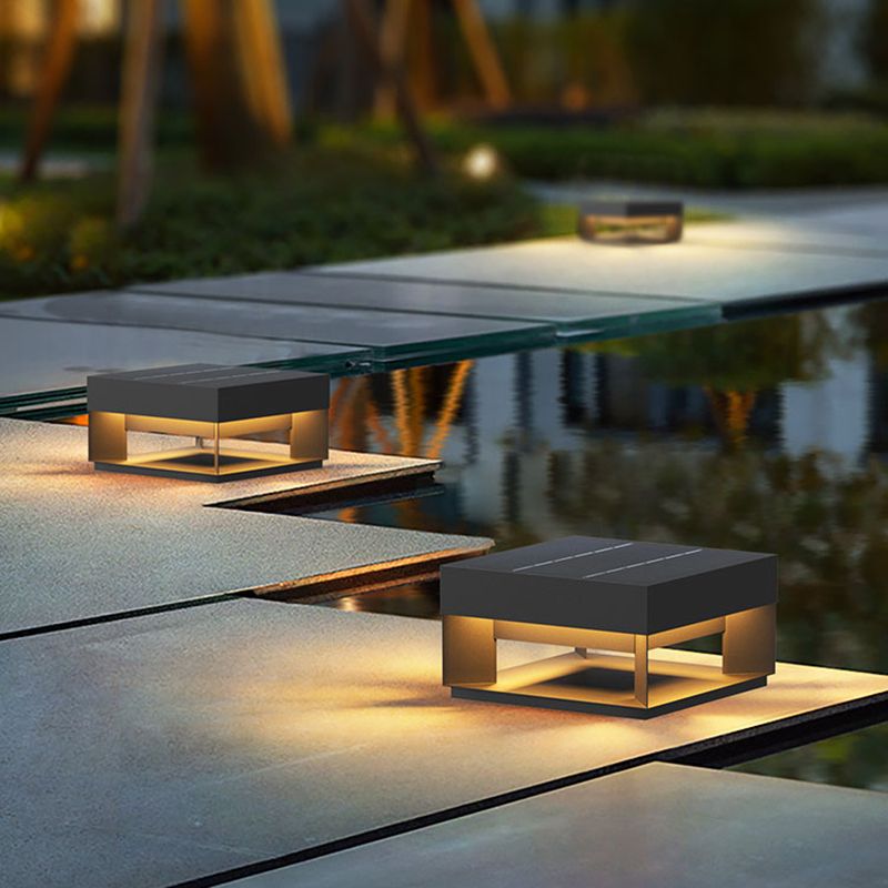 Solar Garden Lights | Durable Metal Pillar Light with Warm Illumination | Eco-Friendly Lighting for Pathways and Gardens 0