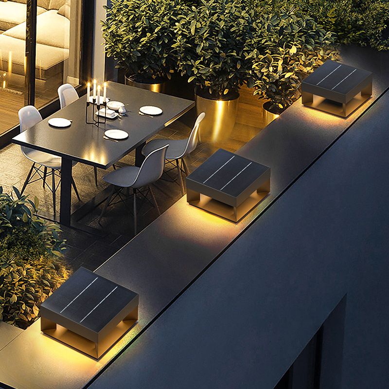 Solar Garden Lights | Durable Metal Pillar Light with Warm Illumination | Eco-Friendly Lighting for Pathways and Gardens 2