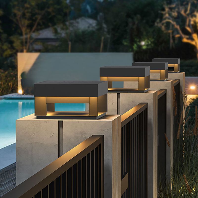Solar Garden Lights | Durable Metal Pillar Light with Warm Illumination | Eco-Friendly Lighting for Pathways and Gardens 3