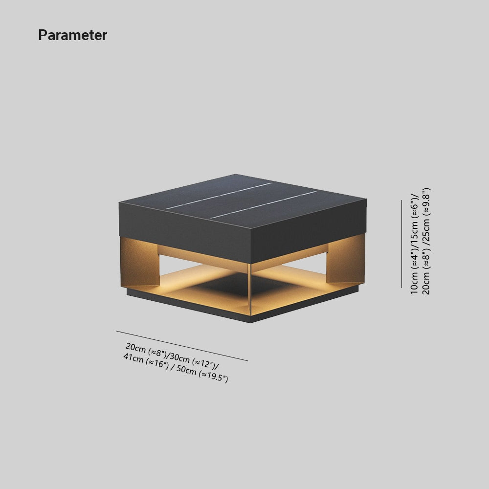 Solar Garden Lights | Durable Metal Pillar Light with Warm Illumination | Eco-Friendly Lighting for Pathways and Gardens 4