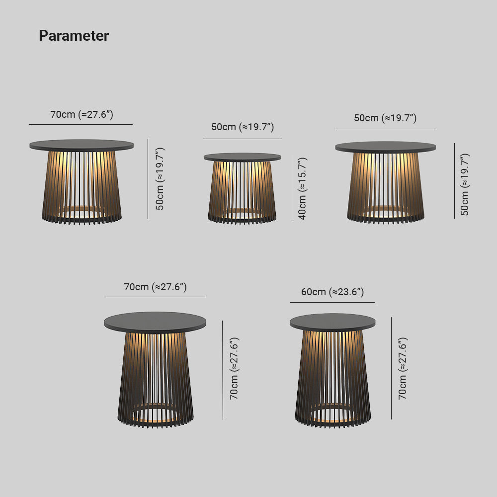 Ray Solar Outdoor Floor Lamp | 4 Sizes