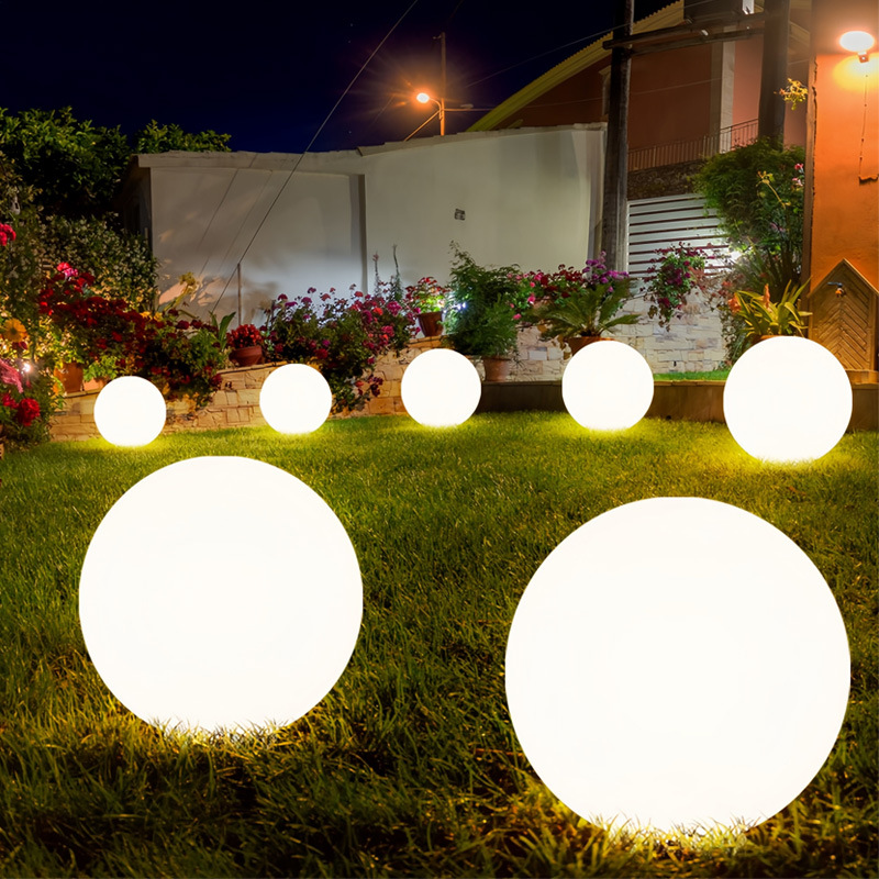 Solar Garden Lights | Weather-Resistant LED Sphere with Automatic Dusk Illumination | Enchanting Outdoor Ambiance for Any Space 2