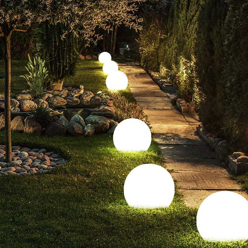 Solar Garden Lights | Weather-Resistant LED Sphere with Automatic Dusk Illumination | Enchanting Outdoor Ambiance for Any Space 7