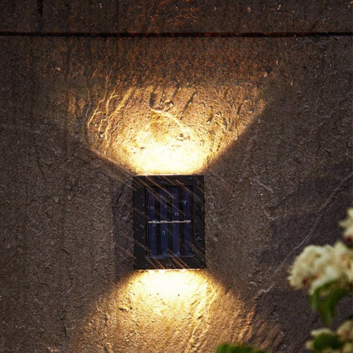 Solar Garden Lights | Wireless LED Solar Wall Lights with Automatic On/Off | Eco-Friendly Outdoor Lighting for Atmosphere 3