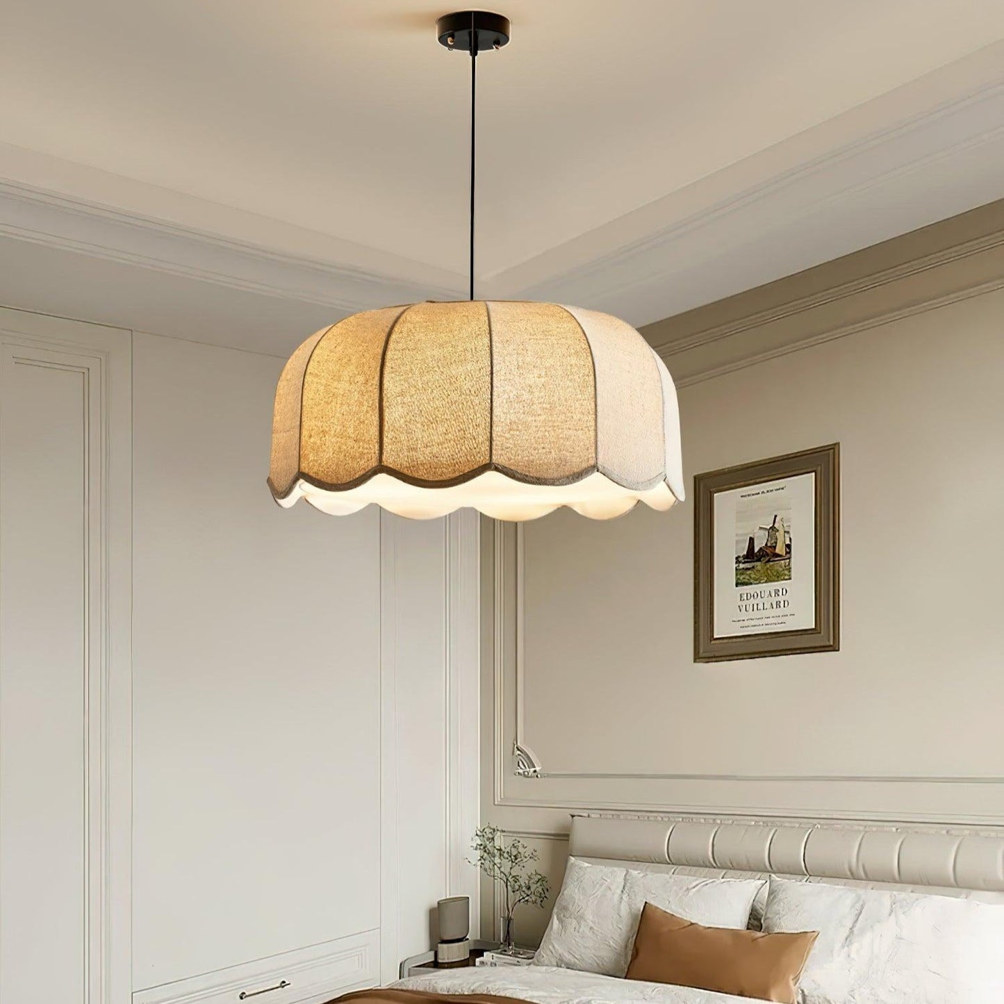 Sora | Pendant Light with Natural Fabric Design & Adjustable Height | Elegant Kitchen Pendant Lighting for Serene Spaces 10