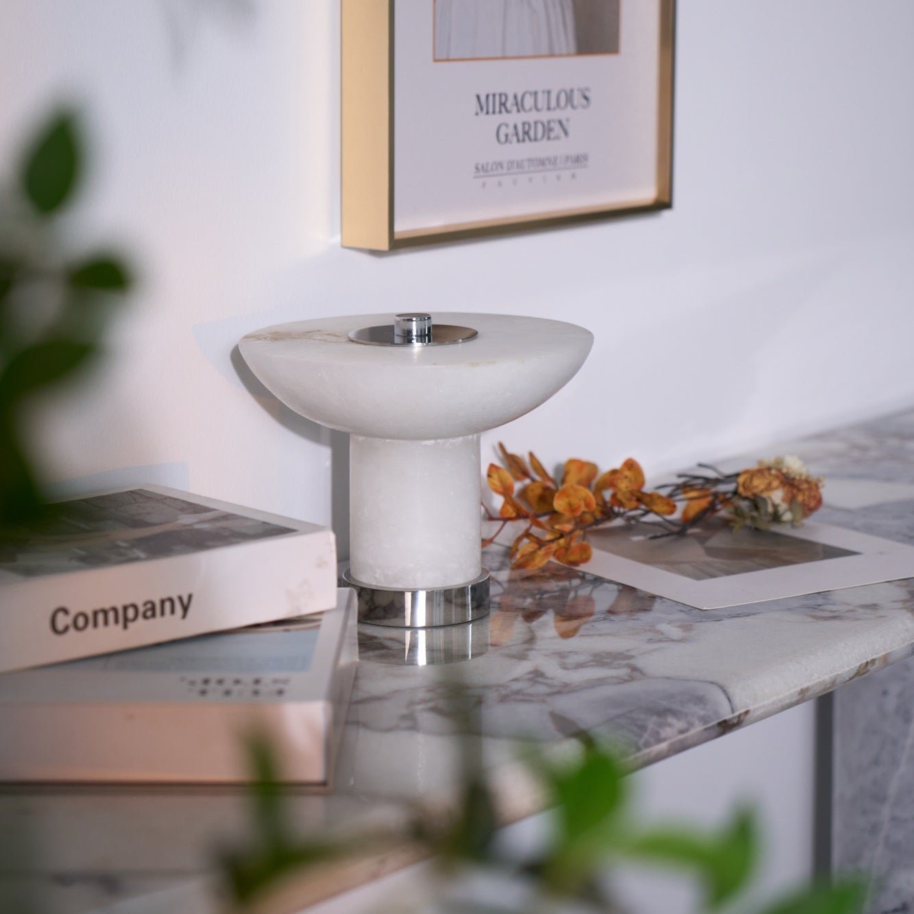 Stylish Alabaster Table Lamp with Integrated LED & Touch Control | Modern Bedside or Desk Lamp for Cozy Indoor Ambiance 7