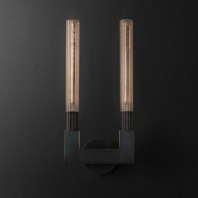 Stylish Indoor Wall Lamp with Dimmable Glass Shade & Brass Finish | Modern Wall Lighting for Bedrooms and Restaurants 10