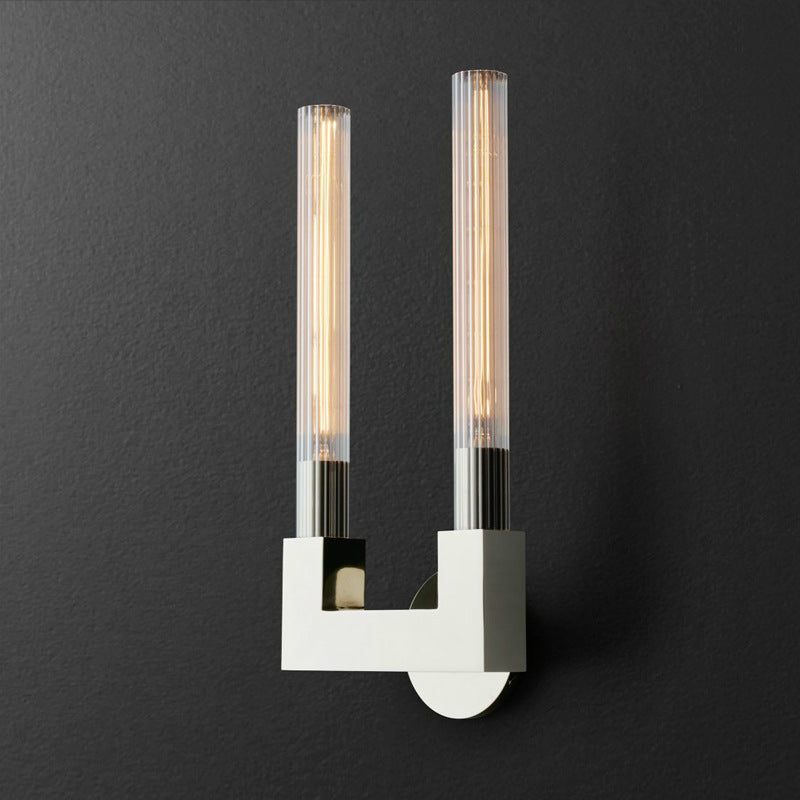 Stylish Indoor Wall Lamp with Dimmable Glass Shade & Brass Finish | Modern Wall Lighting for Bedrooms and Restaurants 11