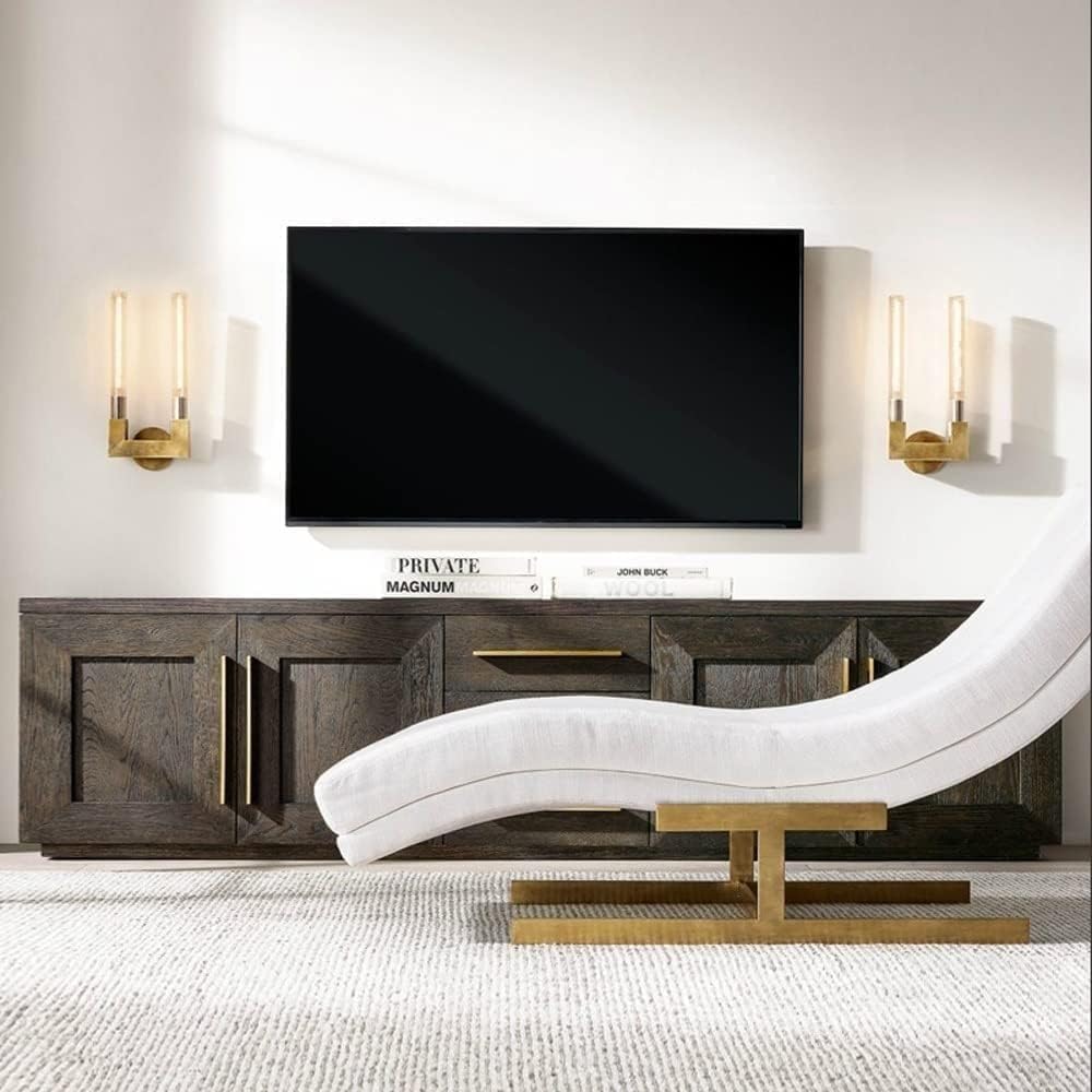 Stylish Indoor Wall Lamp with Dimmable Glass Shade & Brass Finish | Modern Wall Lighting for Bedrooms and Restaurants 5