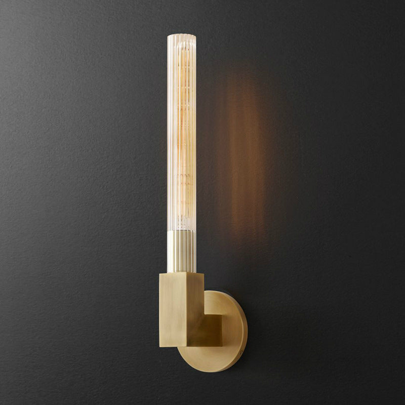 Stylish Indoor Wall Lamp with Dimmable Glass Shade & Brass Finish | Modern Wall Lighting for Bedrooms and Restaurants 6