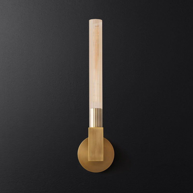Stylish Indoor Wall Lamp with Dimmable Glass Shade & Brass Finish | Modern Wall Lighting for Bedrooms and Restaurants 7