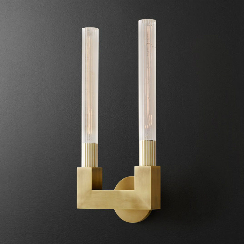 Stylish Indoor Wall Lamp with Dimmable Glass Shade & Brass Finish | Modern Wall Lighting for Bedrooms and Restaurants 8